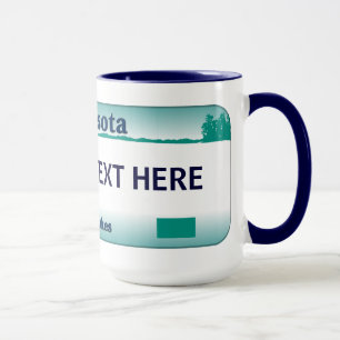 Minnesota License Plate Mug