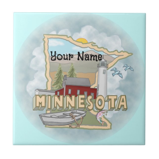 Minnesota Lighthouse  tile (Front)