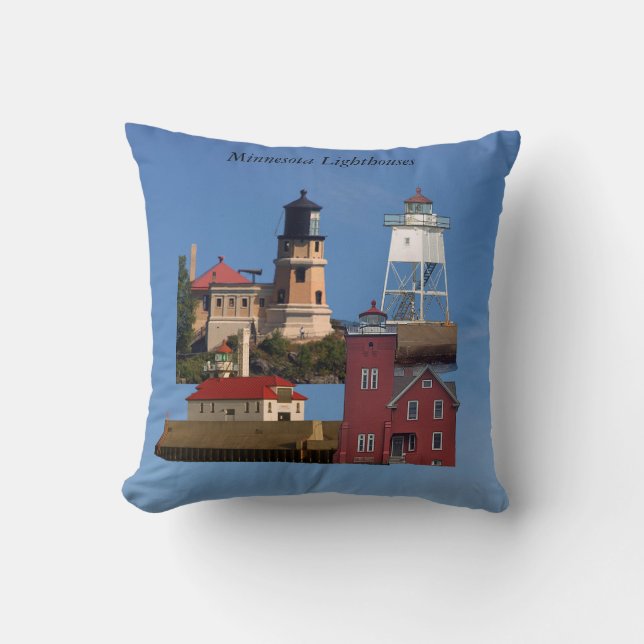 Minnesota Lighthouses pillow (Front)