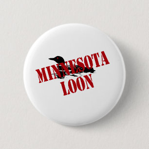 Minnesota Loon 2 Inch Round Button