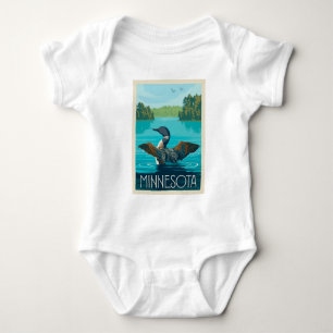Minnesota   Loon Baby Bodysuit