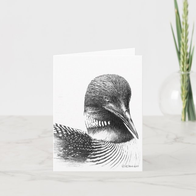 Minnesota Loon By William Martin Card (Front)