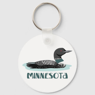 Minnesota Loon Keychain