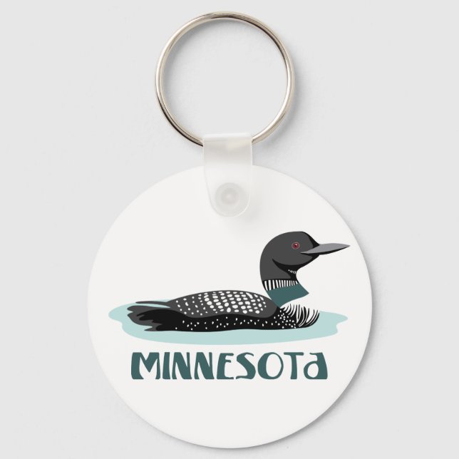 Minnesota Loon Keychain (Front)