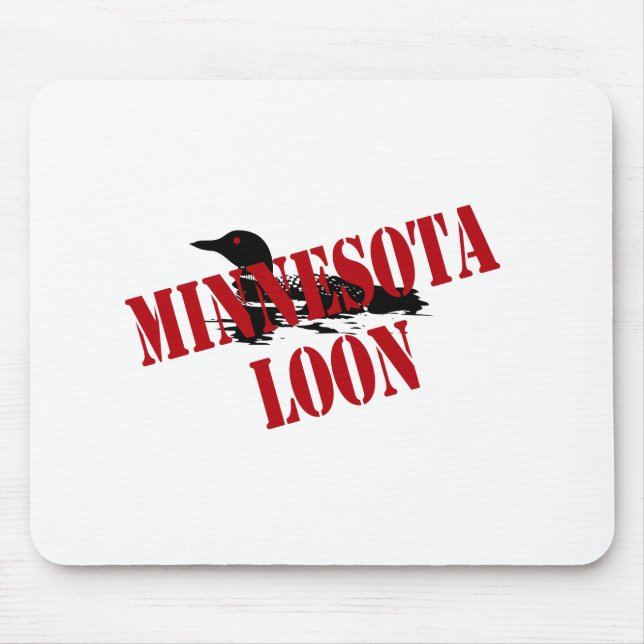 Minnesota Loon Mouse Pad (Front)
