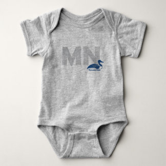 Minnesota loon onsie baby bodysuit