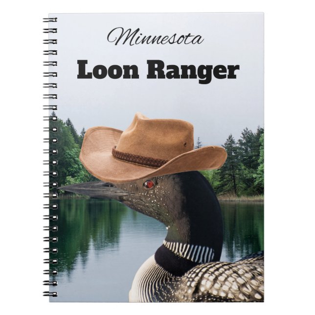 Minnesota Loon Ranger Spiral Notebook (Front)