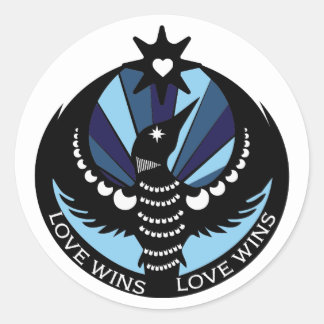 Minnesota Loon Resistance Design Love Wins Sticker