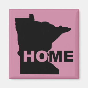 Minnesota Maison loin de l'État Fridge Magnet