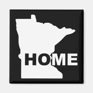 Minnesota Maison loin de l'État Fridge Magnet