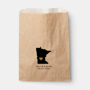 Minnesota Mariage Favor Traite Sacs, Sacs Cadeaux