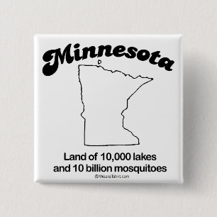 MINNESOTA - "MINNESOTA STATE MOTTO" T-shirts and G 2 Inch Square Button