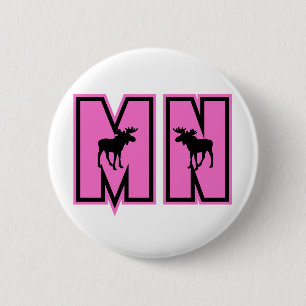 Minnesota Moose 2 Inch Round Button