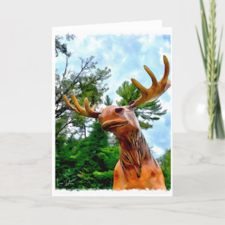 "Minnesota Moose" Greeting Card by Lisa Drew