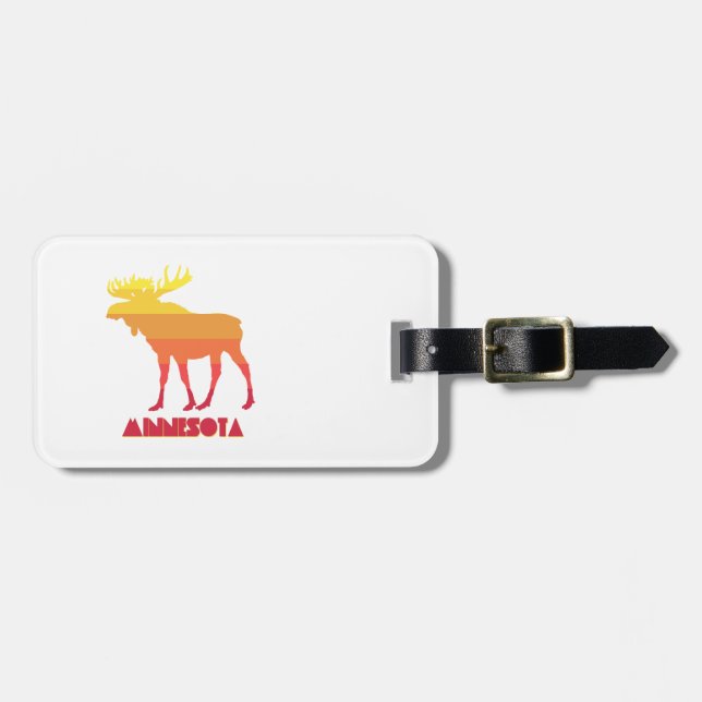 Minnesota Moose Luggage Tag (Front Horizontal)