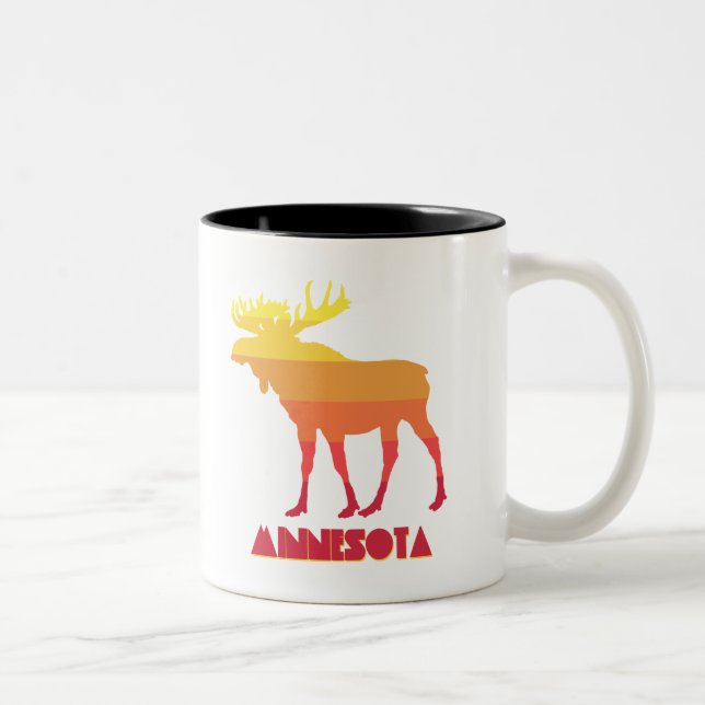 Minnesota Moose Two-Tone Coffee Mug (Right)