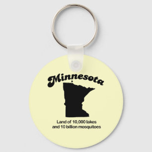 Minnesota Motto - Land of 10,000 lakes Keychain