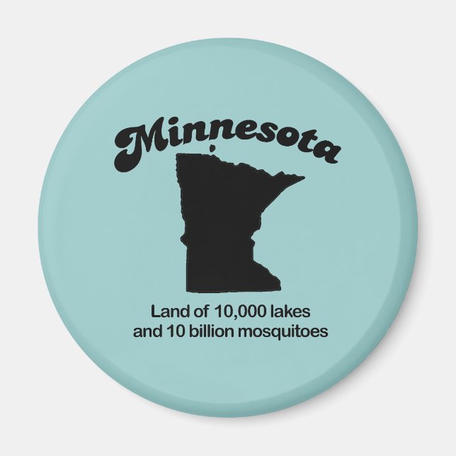 Minnesota Motto - Land of 10,000 lakes Magnet (Front)