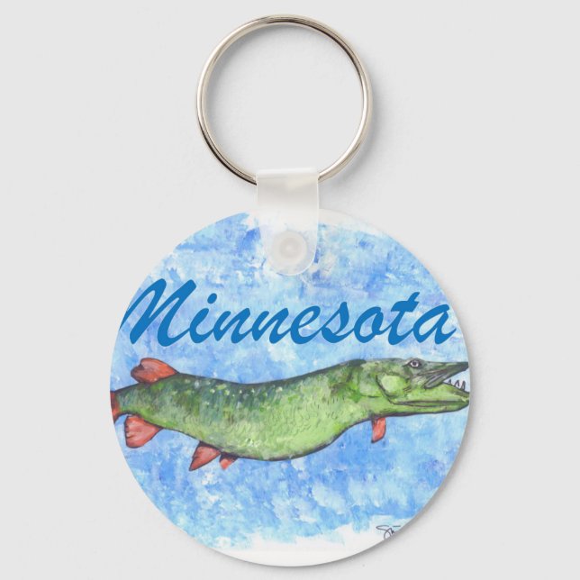 Minnesota Musky Keychain (Front)