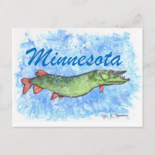 Minnesota Musky Postcard