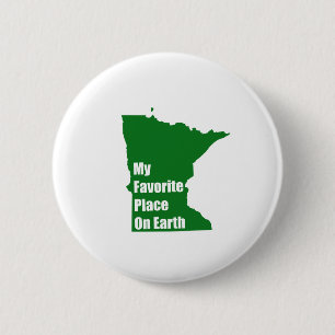 Minnesota My Favourite Place On Earth 2 Inch Round Button