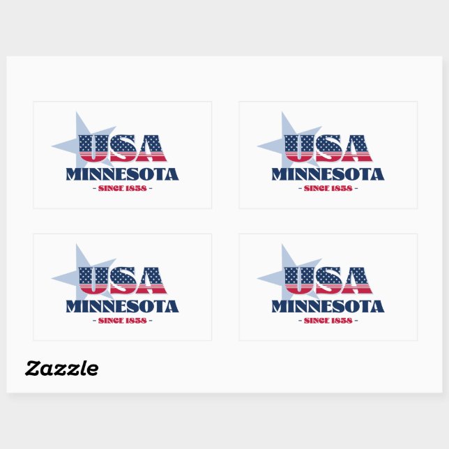 Minnesota My Home State Sticker (Sheet)