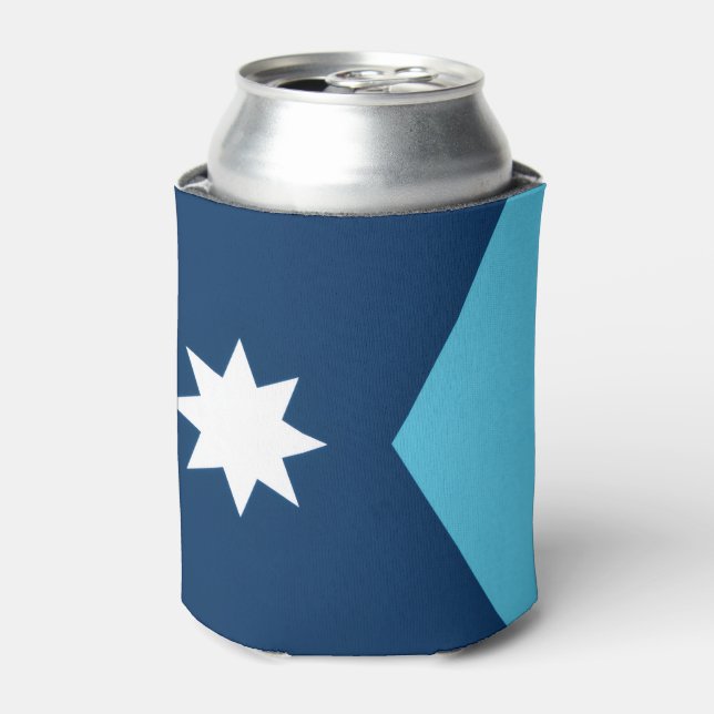 Minnesota new flag can cooler (Can Front)