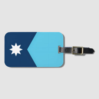 Minnesota new flag luggage tag