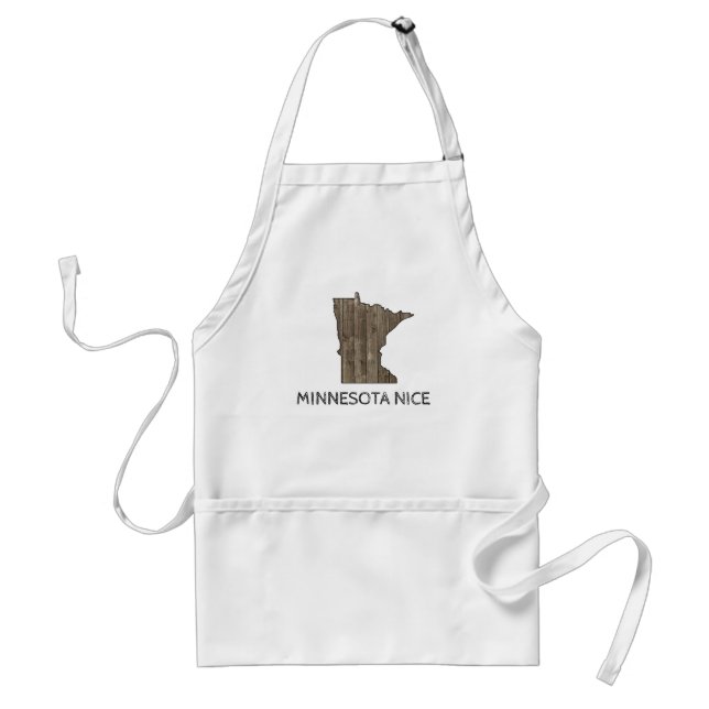 Minnesota Nice Midwest State Phrase Standard Apron (Front)