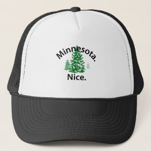 Minnesota Nice. Period! (black text) Trucker Hat