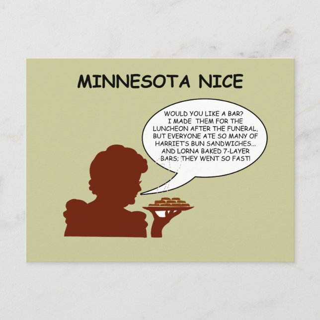 Minnesota Nice Postcard (Front)