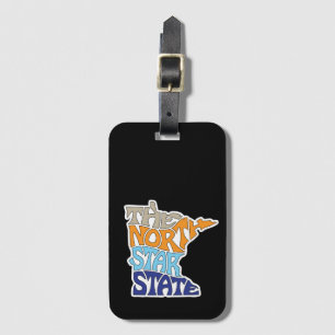 Minnesota Nickname Word Art Luggage Tag