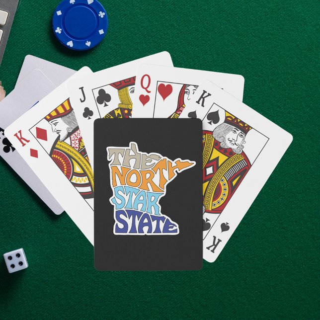 Minnesota Nickname Word Art Playing Cards (Creator Uploaded)