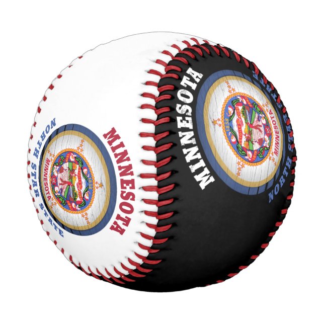 MINNESOTA NORTH STAR STATE FLAG BASEBALL (Angled)
