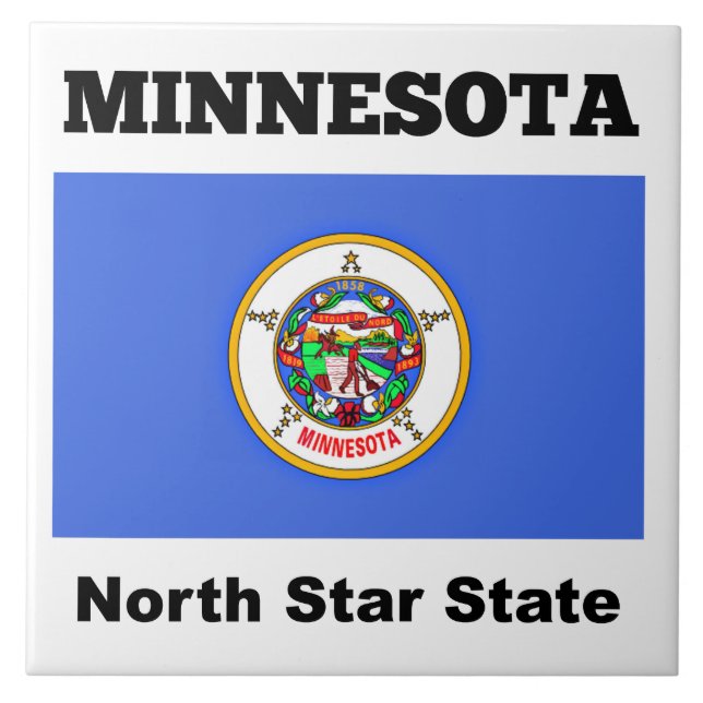 Minnesota, North Star State, Tile (Front)