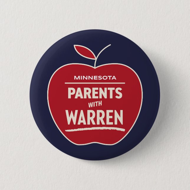 Minnesota Parents for Warren 2 Inch Round Button (Front)