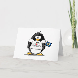 Minnesota penguin card