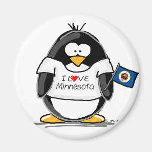Minnesota penguin magnet