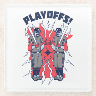 Minnesota Playoff Baseball Glass Coaster