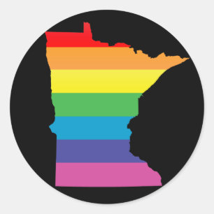 minnesota pride. classic round sticker