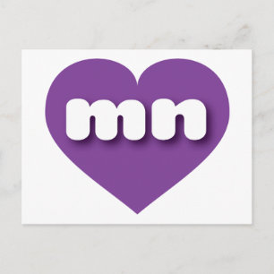 Minnesota purple heart - I love mn Postcard