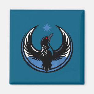 Minnesota Rebel Loon Mn State Illustration Magnet