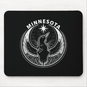 Minnesota rebel loon new mn state flag  mouse pad