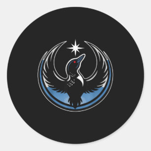 Minnesota rebel new state flag  classic round sticker