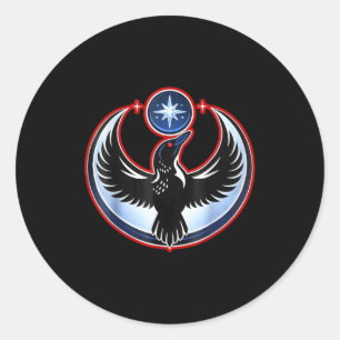 Minnesota rebel new state flag  classic round sticker