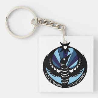Minnesota Resistance Loon Design button Keychain