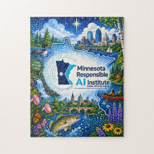 Minnesota Responsible AI Institute Minnesota-Theme Jigsaw Puzzle