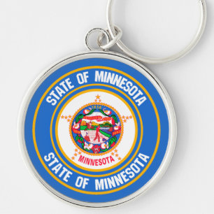 Minnesota Round Emblem Keychain