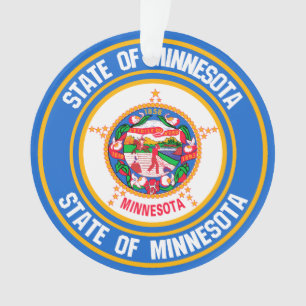 Minnesota Round Emblem Ornament