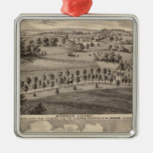 Minnesota scenery at Dead River Valley Metal Ornament